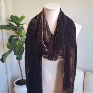 Rachel Zoe velvet long scarf